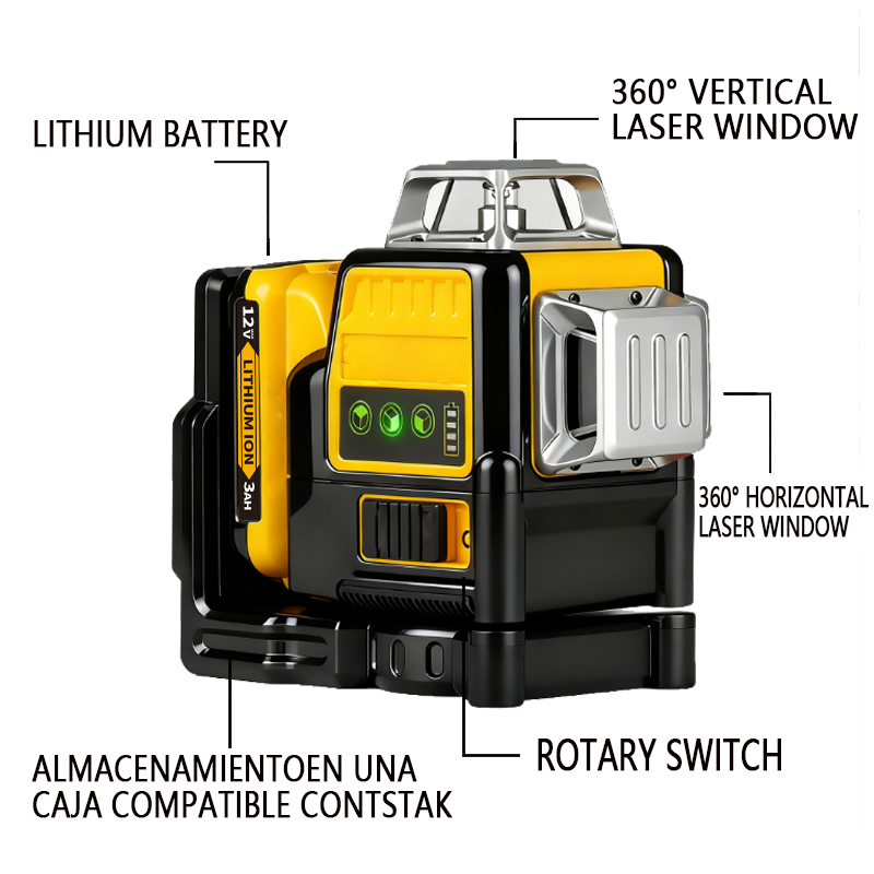 Industrial Laser Level - Livella laser autolivellante DEWALT DW089LG a