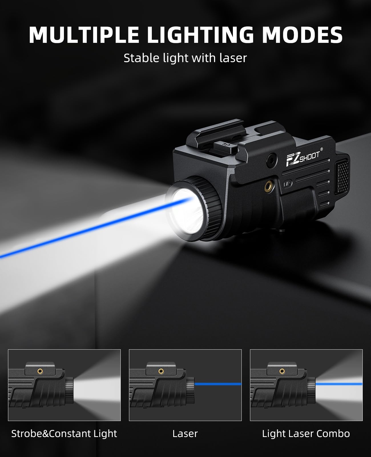 Industrial Green Laser - Ezshoot 800 lumens pistola leggera rossa/blu/verde