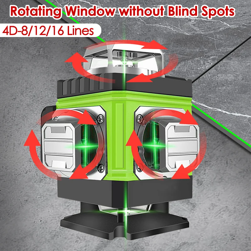 Industrial Laser Level - Livello laser 8/12/16 linee Linea verde