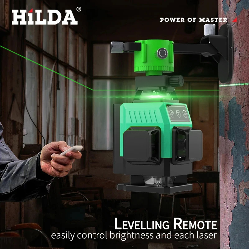 Industrial Laser Level - Livella Laser Verde HILDA 12/16 Linee