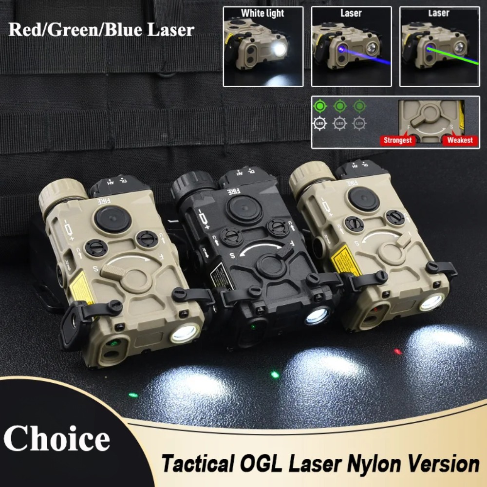 Industrial Green Laser - Torcia tattica a LED in plastica