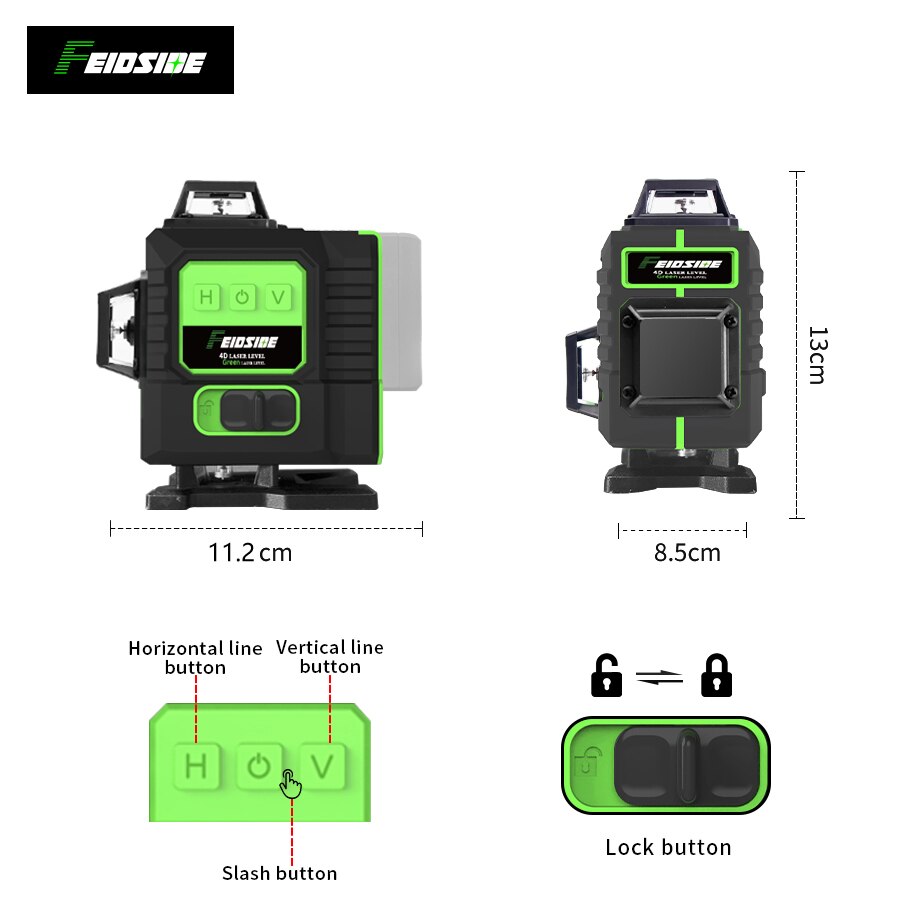 FEIDSIDE 16/12 linee livello L - Industrial Laser Level recensione e prezzo