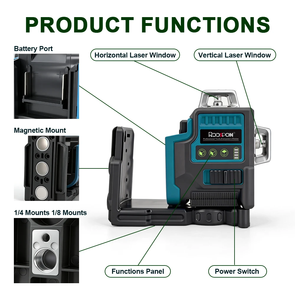 Livella Laser a 12 Linee Verde - Industrial Laser Level recensione e prezzo