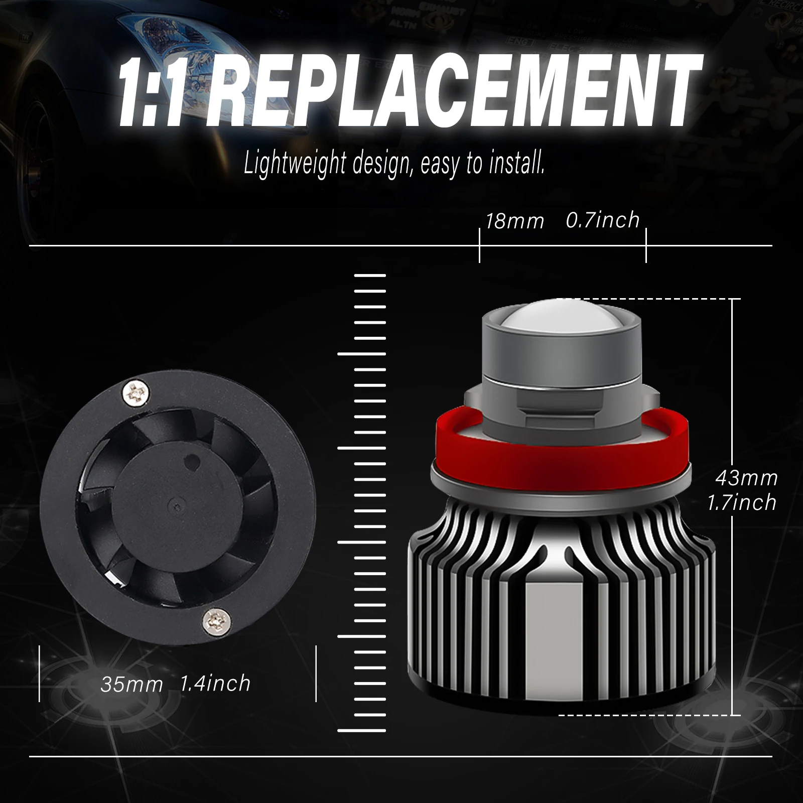 Lampadina LED H11 per Fendineb - Industrial Green Laser recensione e prezzo