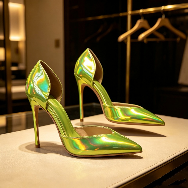 Scarpe da discoteca sexy fluor - Industrial Green Laser recensione e prezzo