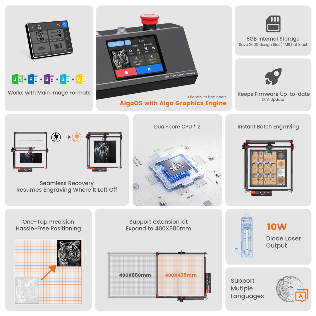 AlgoLaser KIT FAI DA TE MK2 In - Industrial Laser Engraver recensione e prezzo